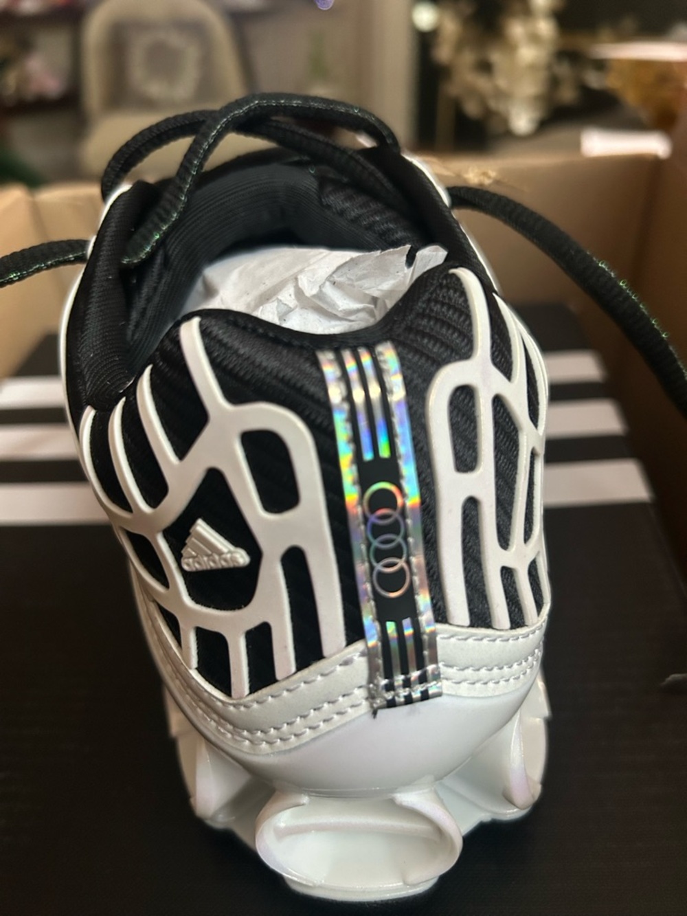 adidas Megaride F50 Audi Revolut F1 Team Black Iridescent men’s size 6